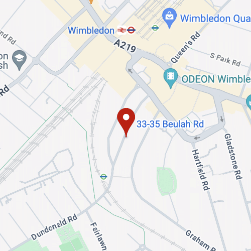 Map to Waterfall Garage in Wimbledon